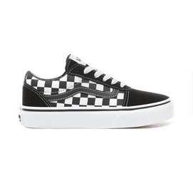 Shoes Vans Youth Ward Checkered Black True White-Shoe size 28