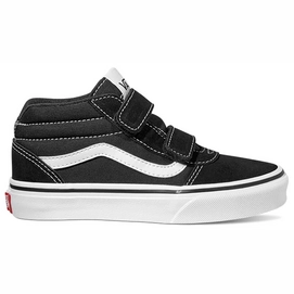 Baskets Vans Youth Ward Mid V Suede Canvas Black White-Taille 38