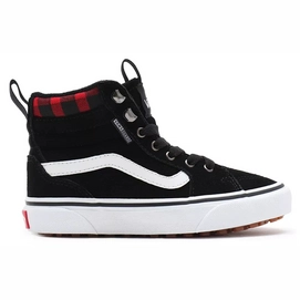 Sneakers Vans Youth Filmore Hi Vansguard Suede Black Red Plaid-Shoe size 33