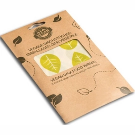 Frischhaltefolie Bee's Wax Vegan Wrap Leaves Grün (3-Stück)
