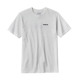 T-shirt Patagonia Men's P-6 Logo Baumwolle Weiß Herren