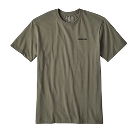 T-shirt Patagonia Men's P-6 Logo Cotton Industrial Green