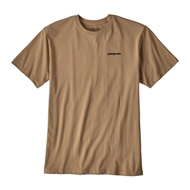 T-shirt Patagonia Men's P-6 Logo Cotton Mojave Khaki
