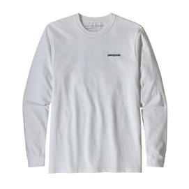 T-Shirt Patagonia Men's L/S Flying Fish Responsibili-Tee White