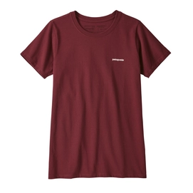 T-Shirt Patagonia Women's Pastel P-6 Logo Responsibili-Tee Red