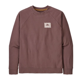Pull Patagonia Homme Fly the Flag Organic Crew Sweatshirt Dusky  Brown