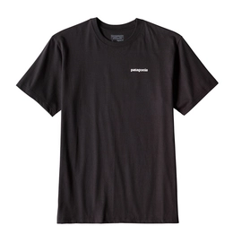 T-shirt Patagonia Men's P-6 Logo Cotton Black