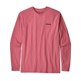 T-shirt Manches longues Patagonia Men's L/S P-6 Logo Responsibili-Tee Sticker Pink