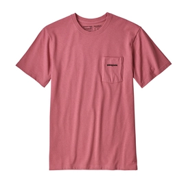 T-Shirt Patagonia Men's P-6 Logo Pocket Responsibili-Tee Sticker Pink