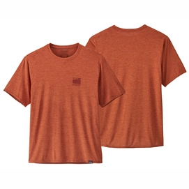 T-Shirt Patagonia Cap Cool Daily Graphic Shirt Alpine Icon Sandhill Rust X-Dye Herren