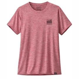T-Shirt Patagonia Women Cap Cool Daily Graphic Shirt Alpine Icon Star Pink-L
