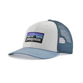 Cap Patagonia Unisex P-6 Logo Trucker Hat White w/Light Plume Grey