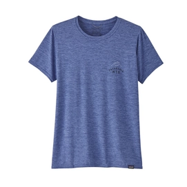 T-Shirt Patagonia Femmes Cap Cool Daily Graphic Shirt Current Blue X-Dye