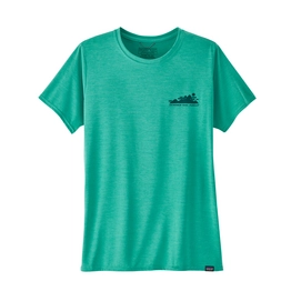 T-Shirt Patagonia Women Cap Cool Daily Graphic Shirt Teal X-Dye Teal Green-XL