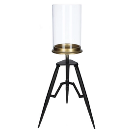 Kandelaar HD Living Black 22,5 x 26,5 x 51 cm