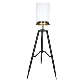 Kandelaar HD Living Black 25 x 26,5 x 71 cm