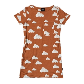 T-Shirt Dress SNURK Women Cloud 9 Rusty Brown