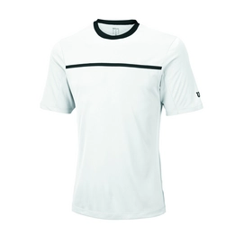 T-shirt de Tennis Wilson Men Team Crew White Black