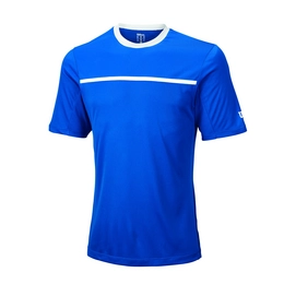 T-shirt de Tennis Wilson Men Team Crew New Blue New Blue White
