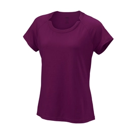 T-shirt de Tennis Wilson Women Condition Dark Purple