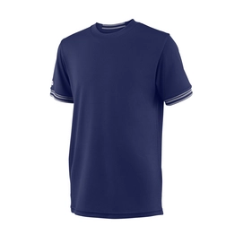 T-shirt de Tennis Wilson Boys Team Solid Crew Blue Depths