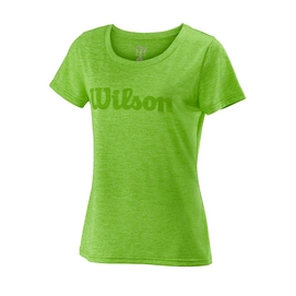 T-shirt de Tennis Wilson Women UWII Script Tech Blade Green