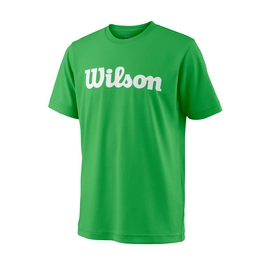 Tennisshirt Wilson Youth Team Script Tech Grün Kinder