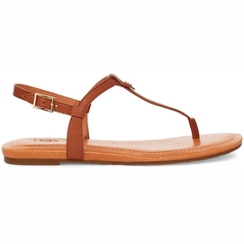 Sandale UGG Madeena Tan Leather Damen-Schuhgröße 37
