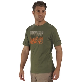 T-Shirt Regatta Mens Cline Olive Night