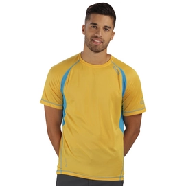 T-Shirt Regatta Mens Volito II Gold Heat/Hydro Blue