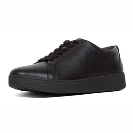 FitFlop Rally Sneaker Leather All Black Damen-Schuhgröße 37