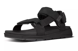 FitFlop Men Sporty Back-Strap Sandal PU All Black