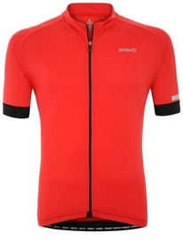 Fietsshirt Briko Classic Side Jersey New Red Black
