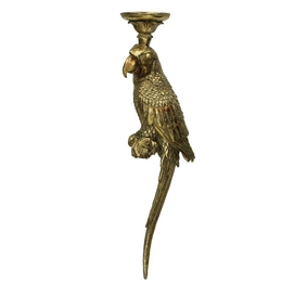 Kandelaar HD Living Parrot Gold 10 x 13 x 53 cm