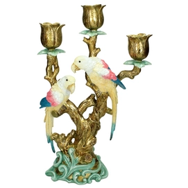 Kandelaar HD Living Parrot Multi 11 x 23,5 x 38 cm