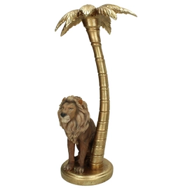 Kandelaar HD Living Lion Brown 16 x 19 x 36,5 cm