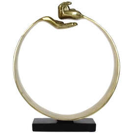 Ornament HD Living Hands Gold 7,5 x 34 cm