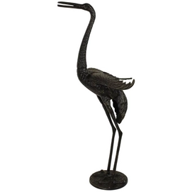 Ornament HD Living Crane Black 26 x 26 x 85 cm