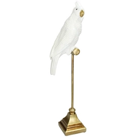 Ornament HD Living Bird White 9 x 14 cm
