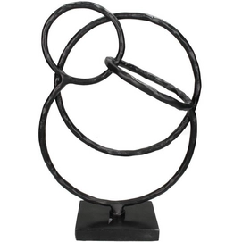 Ornament HD Living Sculpture Black 17 x 29 cm
