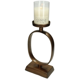 Kandelaar HD Living Bronze 9 x 15 x 39 cm