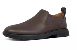 FitFlop Men Anders Loafer Leather Chocolate Brown