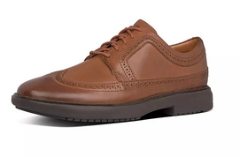 FitFlop Men Odyn Borgue Lace Up Leather Dark Tan