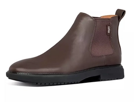 FitFlop Men Lamont Chelsea Boot Leather Chocolate Brown