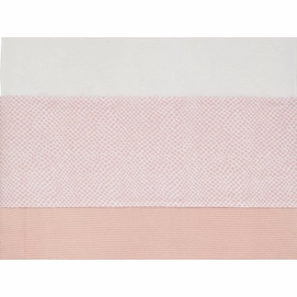 Laken Jollein Snake Pale Pink-75 x 100 cm (Wieglaken)