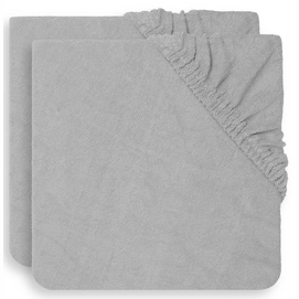 Wickelunterlagenbezug Jollein Frottee Soft Grey (2 Stück) (50 x 70 cm)
