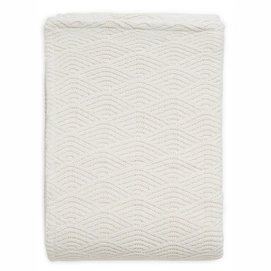 Deken Jollein River Knit Cream White/Coral Fleece