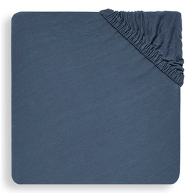 Spannbettuch Jollein Jersey Laufgittermatratze Jeans Blue-75 x 95 cm