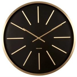 Uhr Karlsson Maxiemus Brass Station Black 60 cm