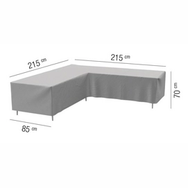 Loungesethoes AquaShield L-shape Light Grey (215 x 215 x 85 x h70 cm)